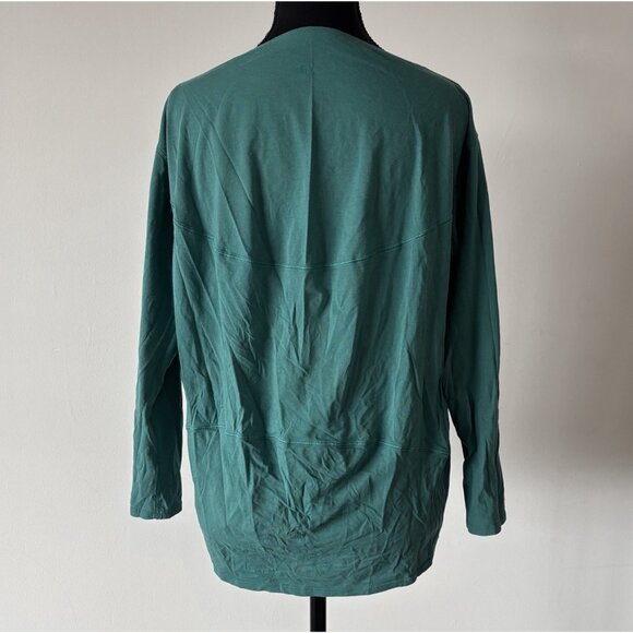 Lululemon Women’s Long Sleeve Workout Top Teal Size 4 NO TAGS! Sporty Gym Preppy - Picture 7 of 10
